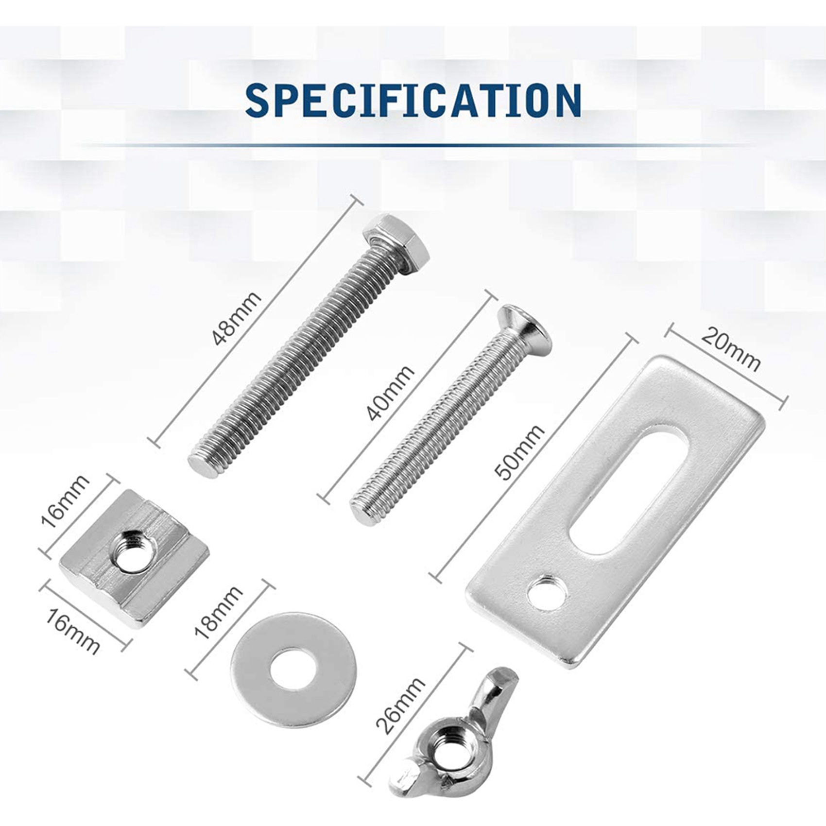 Zestaw zacisków do szyn T B62B – 3018 Cnc recenzja i cena