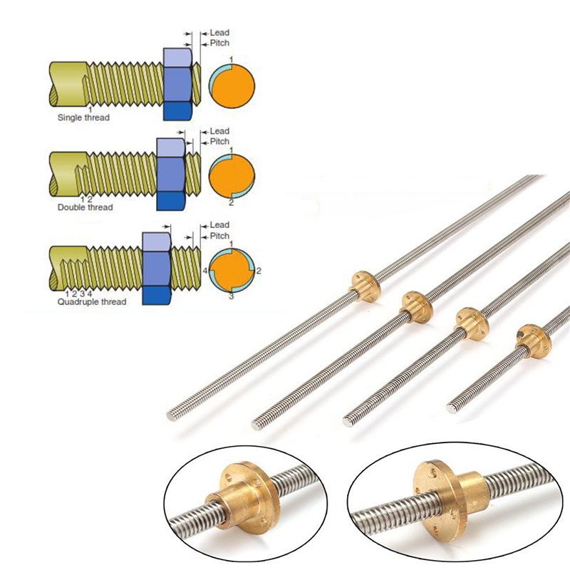 Śruba trapezowa T10 ze stali n – Lead Screw 8Mm recenzja i cena